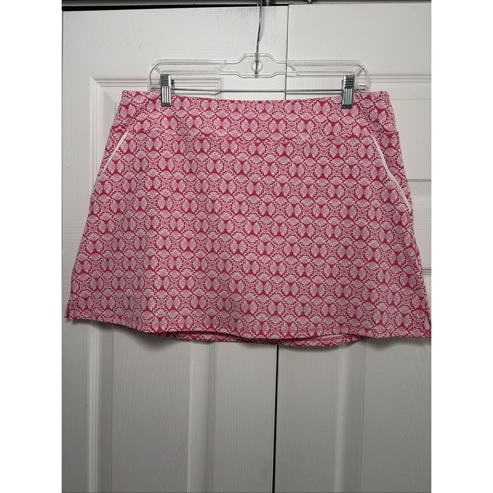 Sigrid Olsen Golf Tennis Skort Womens XL Pink Geometric Active Skirt Size XL